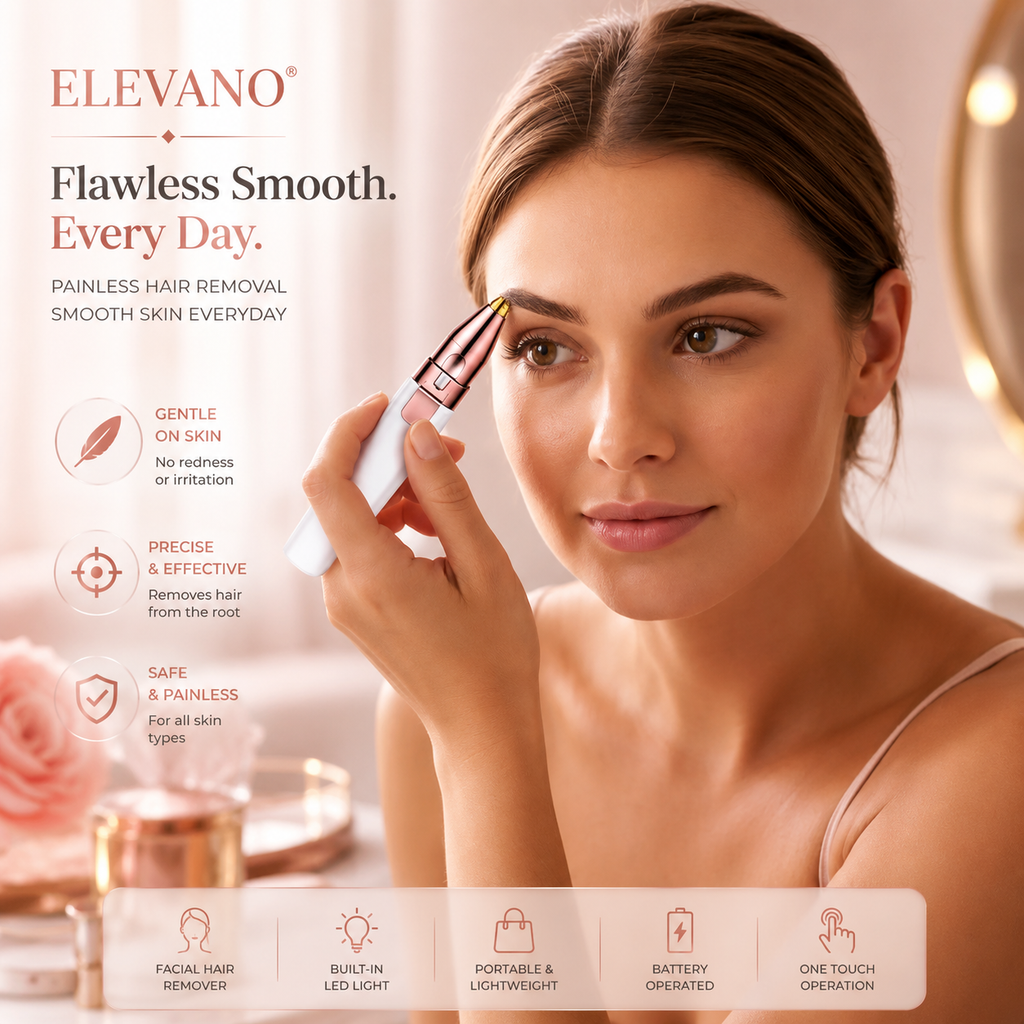 ELEVANO® 2-in-1 Precision Facial Hair Remover