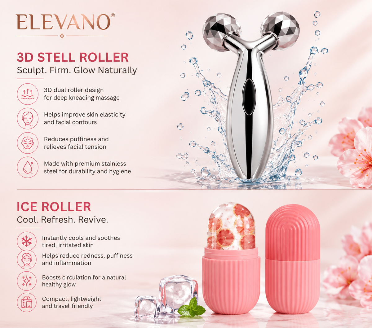 ELEVANO® 3-Piece Facial Care Combo Set